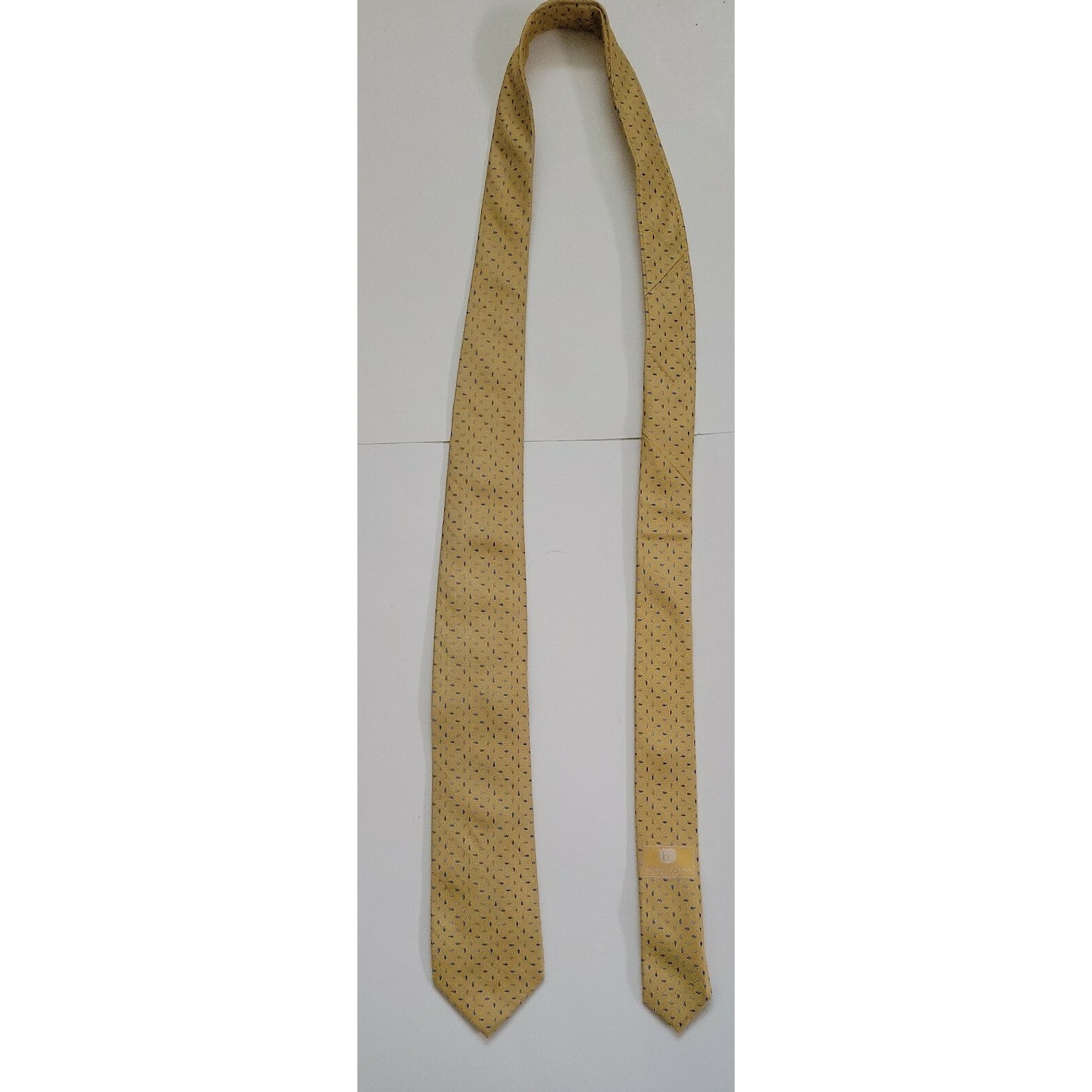 Mens Haines And Bonner Of London Silk Nautical Necktie Tie Yellow Blue Mens Haines And Bonner Of London Silk Nautical Necktie Tie Yellow Blue